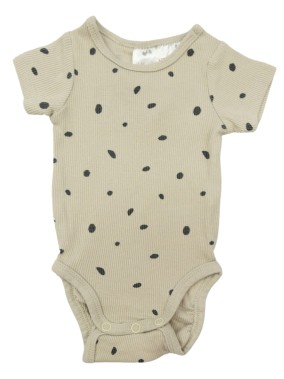 Body MC beige pois noirs H&M taille 0-1 mois