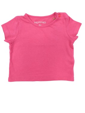 T-shirt MC fuchsia basic IN EXTENSO taille 3 mois 62cm