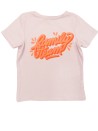 T-shirt MC rose family team VERTBAUDET taille 3 mois