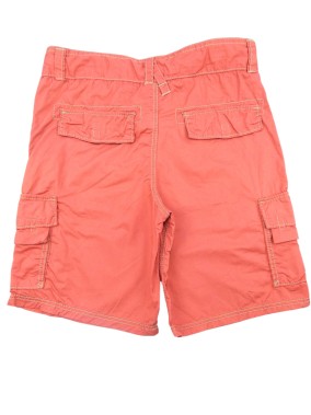 Short rouge brique multipoches OKAIDI taille 12 ans