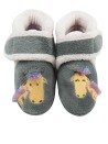 Chaussons girafe gris ISOTONER pointure 22