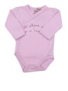 Body ML violet pleure pas TROIS KILOS SEPT taille 0 mois naissance