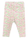 Legging fleuri blanc taille 1 mois