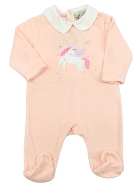 Pyjama 1p Licorne étoiles dorées MES PETITS CAILLOUX taille 1 mois