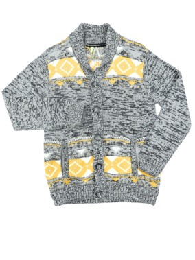 Veste motifs gris jaune...