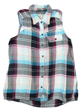 Chemise sans manche à carreaux ABERCROMBIE KIDS taille 13-14 ans