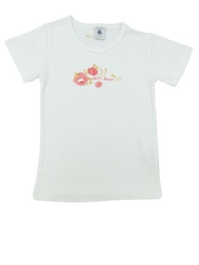 T-shirt MC fleurs or PETIT...