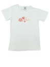 T-shirt MC fleurs or PETIT BATEAU taille 4 ans