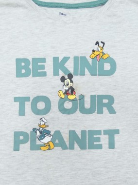 T-shirt MC gris Mickey Pluto DISNEY Taille 12 ans