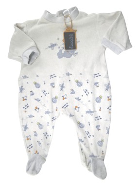 Pyjama ML avec pieds ours nuage BABY CLUB taille 6 mois