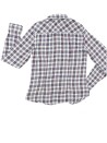 Chemise ML carreaux marine fil argent H&M taille 14 ans