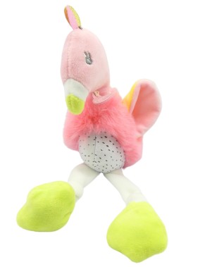 Doudou peluche flamant rose BABYNAT'