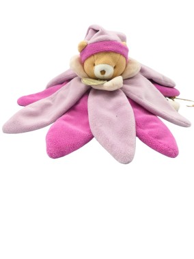 Doudou peluche ours fleurs...