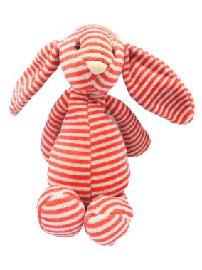 Peluche lapin rayés rouges JELLYCAT