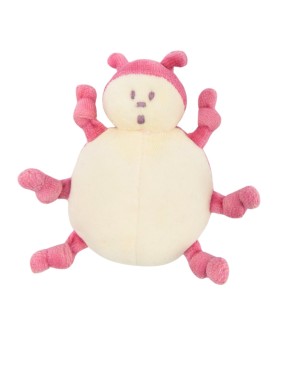 Peluche coccinelle rose