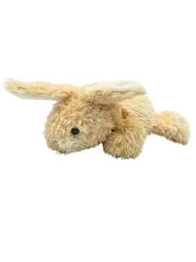 Peluche beige poilu lapin...