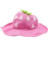 Chapeau fraise rose taille 12 - 24 mois