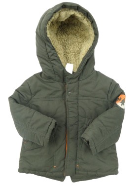 Manteau kaki foret BABYCLUB...