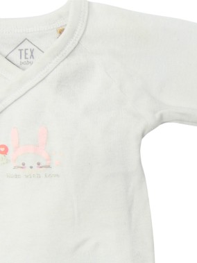 Body ML blanc lapin made with love TEX taille 6 mois