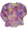 Blouse ML transparente sequins violets GENESHA 26 taille 5 ans