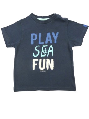 T-shirt MC play sean fun KIMBALOO taille 18 mois