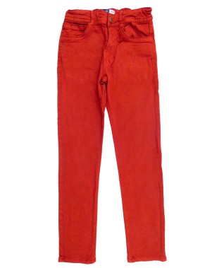 Pantalon rouge foncé bouton OKAIDI taille 12 ans