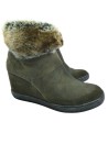 Bottines grises cuir lapin KHRIO pointure 39