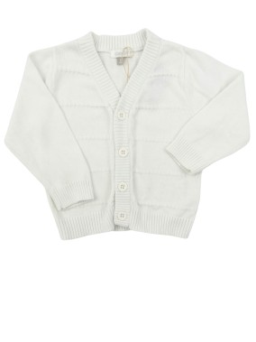 Veste gilet blanc relief ABSORBA taille 6 mois