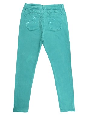 Pantalon jeans paillettes poches ZAC & ZOE taille 42