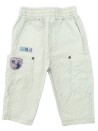 Pantalon blanc rayés N4 SUCRE D'ORGE taille 6 mois