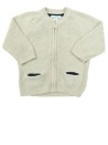 Gilet beige marine OBAIBI taille 6 mois