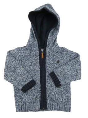 Gilet chaud bleu nuage MAYORAL taille 18 mois