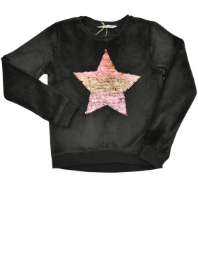 Pull chaud étoile sequins H&M taille 8-10 ans