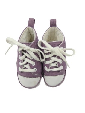 Baskets violettes perso KITCHOUN taille 6-9 mois