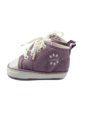 Baskets violettes perso KITCHOUN taille 6-9 mois