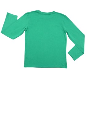 T-shirt ML vert yeah dino VERTBAUDET taille 10 ans