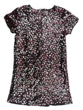 Robe sequins noir rose argent KAIBI taille 10 ans