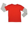 T-shirt ML rouge tricératops ELDYS taille 10 ans