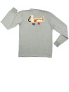 T-shirt ML polo gris SERGE BLANCO taille S