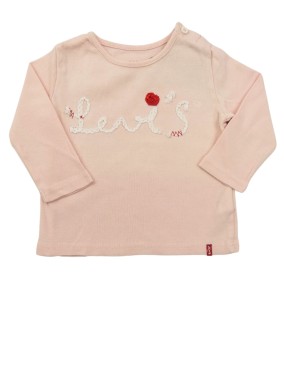 T-shirt ML fleur rose rouge...