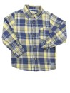 Chemise ML bleu jaune carreaux bt ZARA taille 5 ans