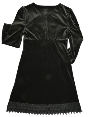 Robe noir velours broderie MORGAN taille 40