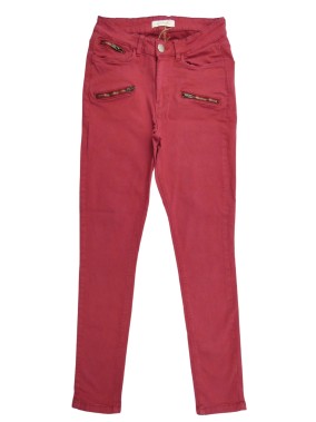 Pantalon jean rouge cerise...