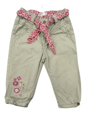 Pantalon kaki fleurs GEMO...