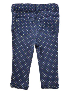 Pantalon bleu marine pois ORCHESTRA taille 12 mois