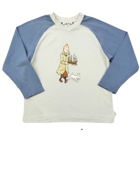 T-shirt ML Tintin bateau...