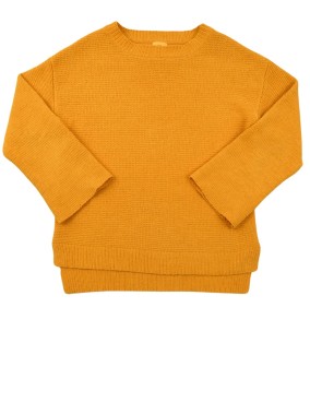 Pull chenille jaune...