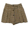 Jupe short à carreaux marron beige ZARA taille 7 ans