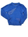 pull doux bleu or IKKS taille 8 ans