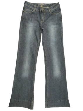 Pantalon jean bleu pat d'ef...